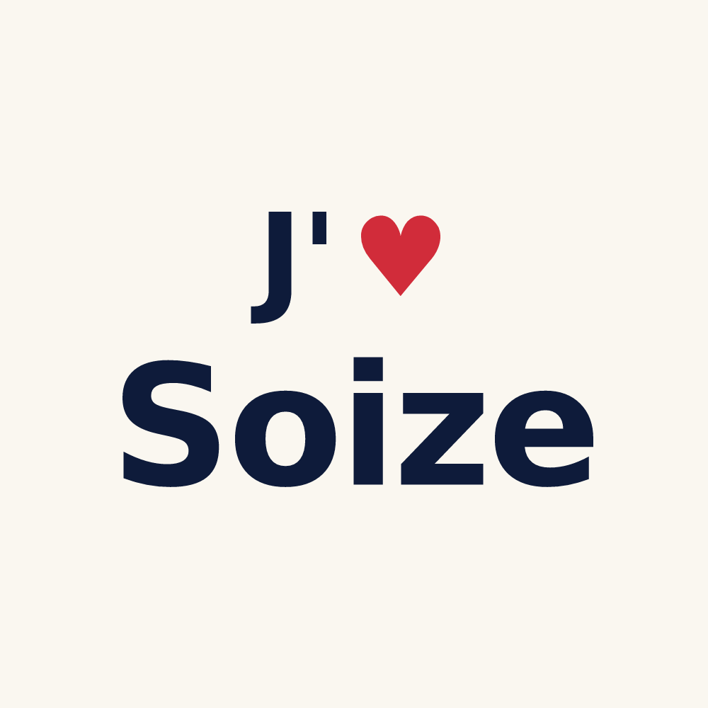 Tasse personnalisée Soize — design J'aime Soize