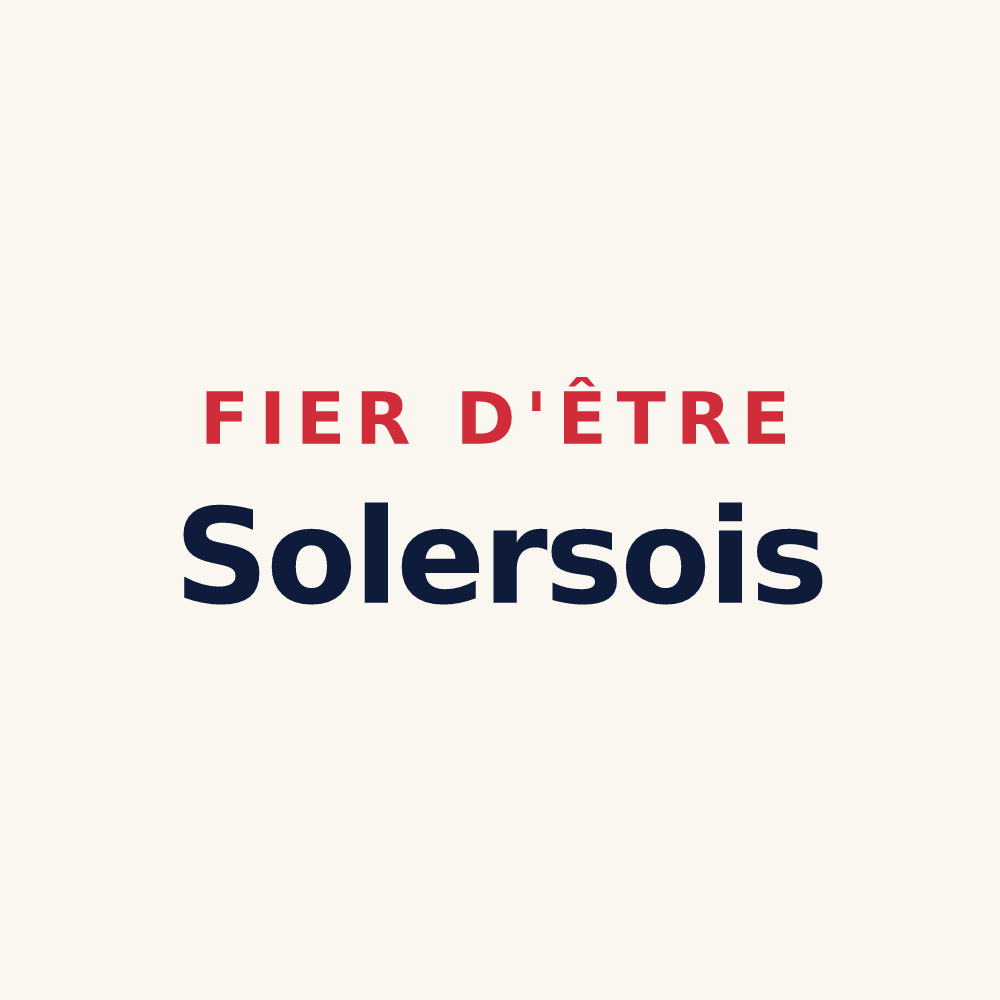 Tasse « Fier d'être Solersois » — design pour Solers