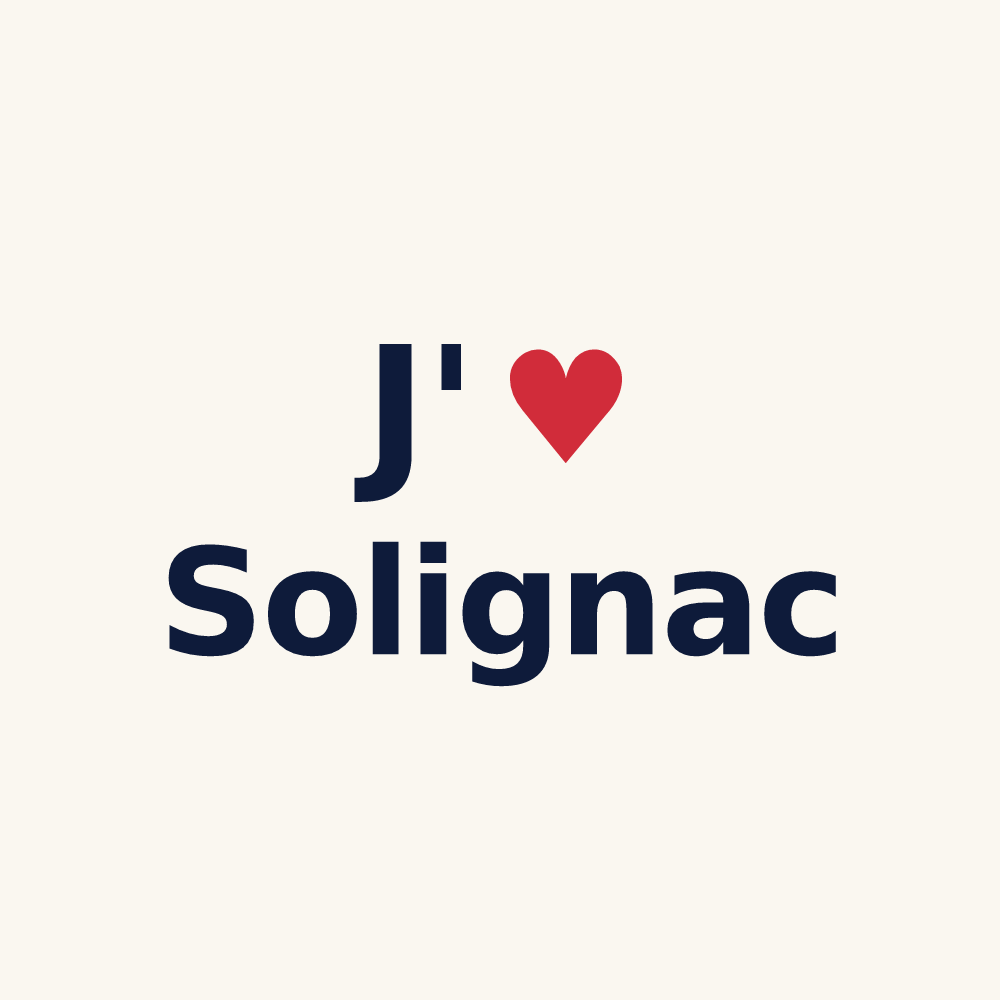 Tasse personnalisée Solignac — design J'aime Solignac