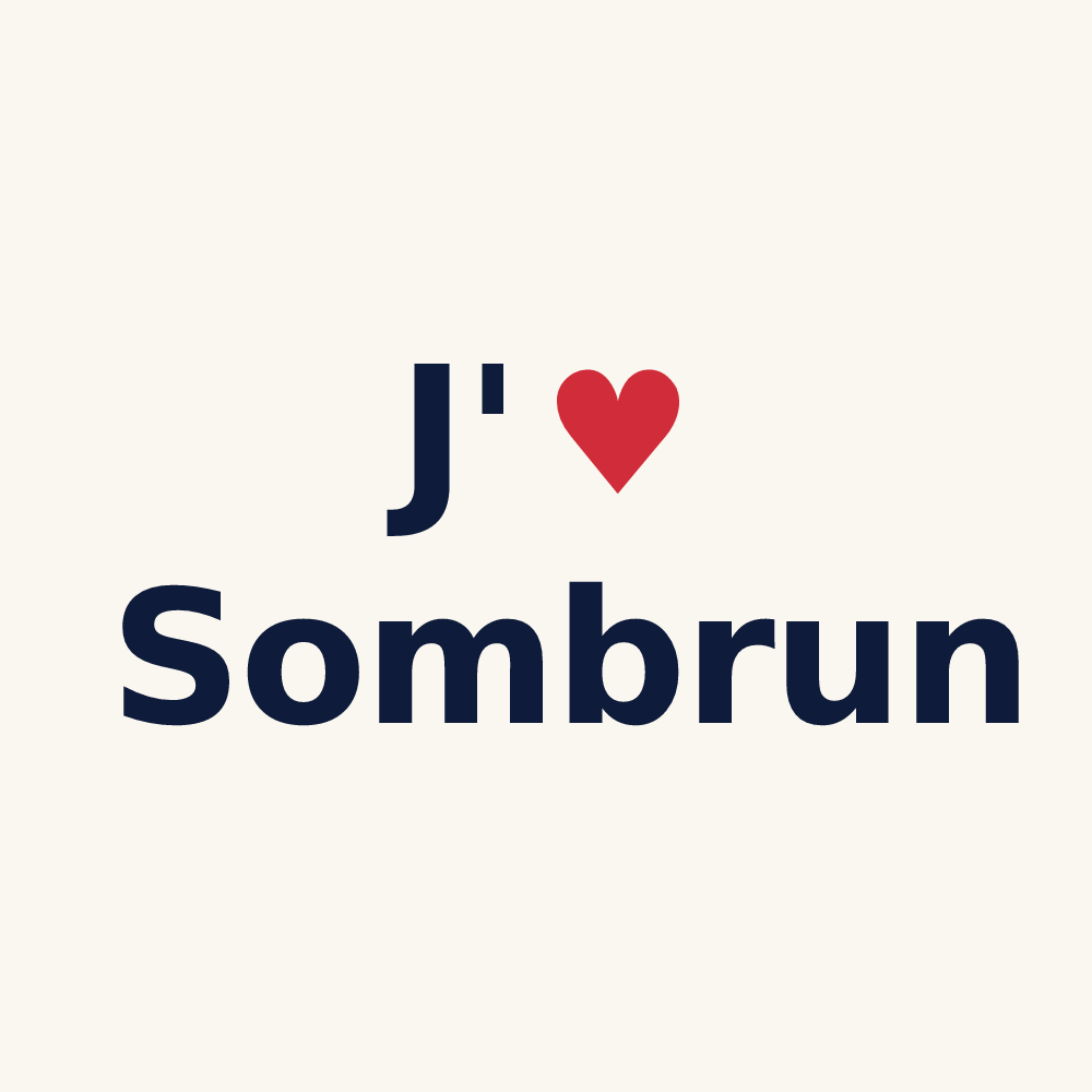 Tasse personnalisée Sombrun — design J'aime Sombrun