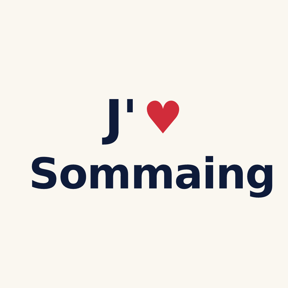 Tasse personnalisée Sommaing — design J'aime Sommaing