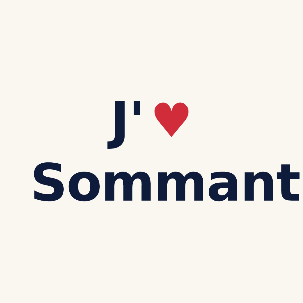Tasse personnalisée Sommant — design J'aime Sommant