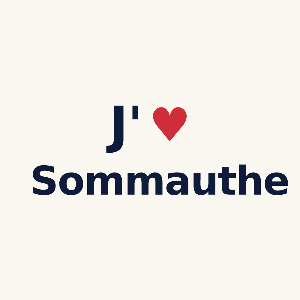 Tasse personnalisée Sommauthe — design J'aime Sommauthe