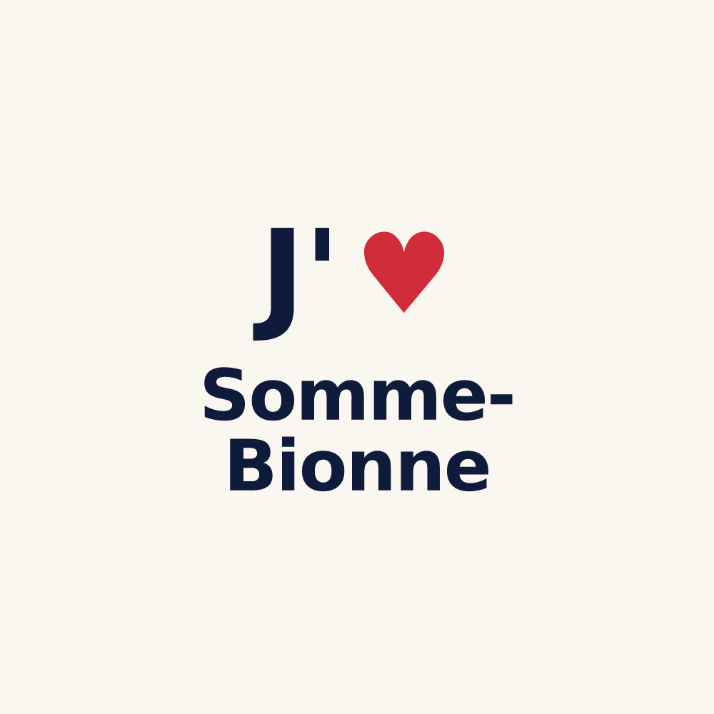 Tasse personnalisée Somme-Bionne — design J'aime Somme-Bionne