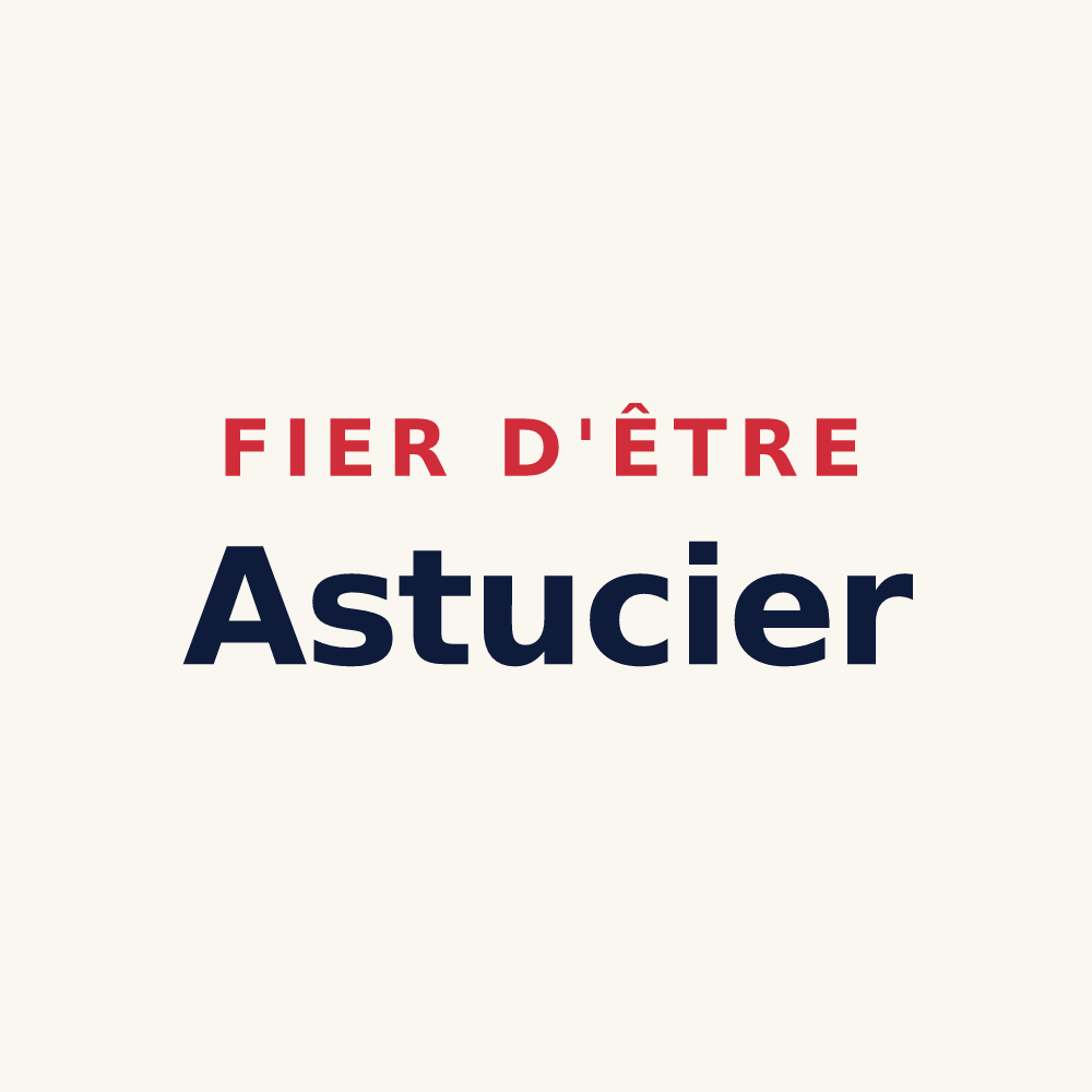 Tasse « Fier d'être Astucier » — design pour Somme-Tourbe