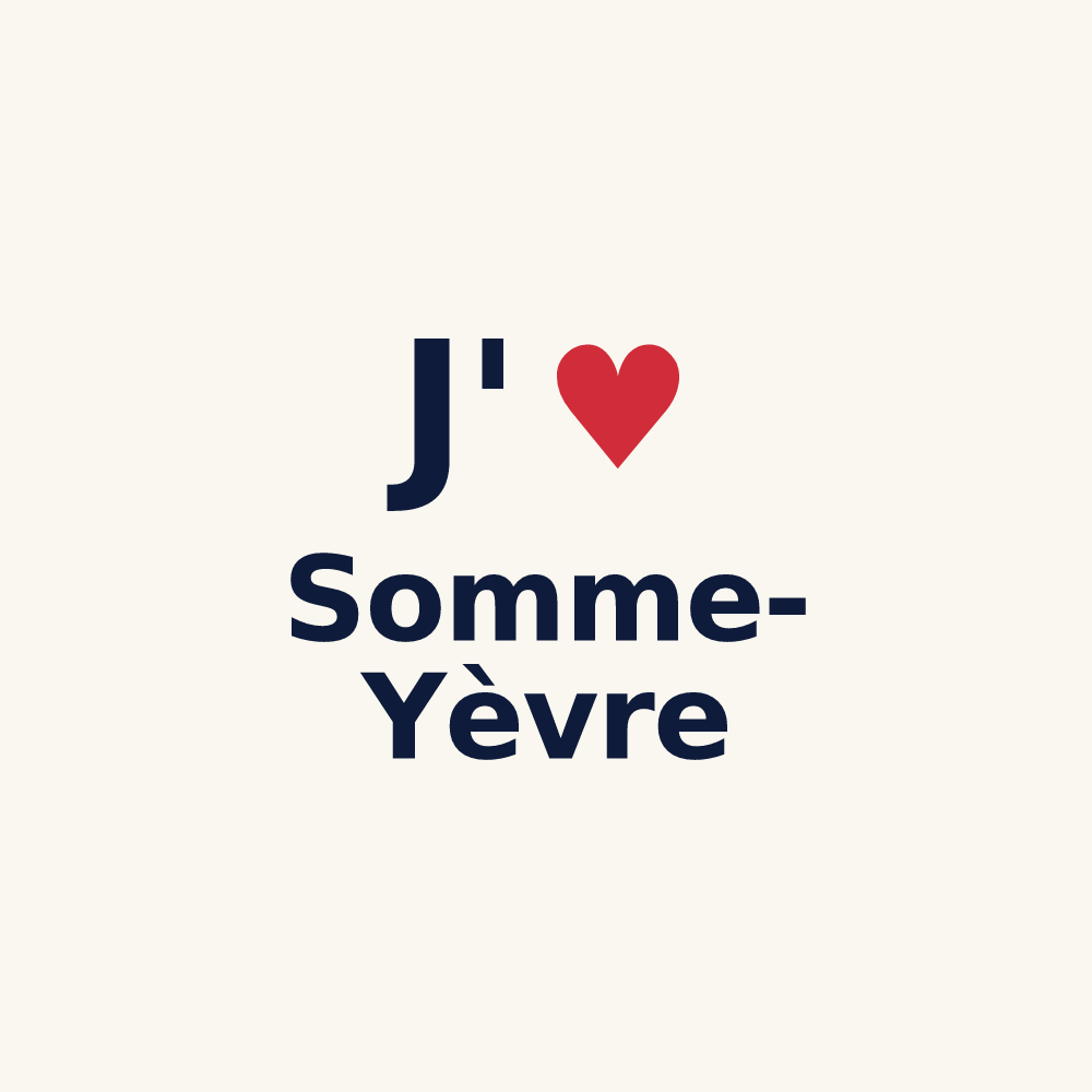 Tasse personnalisée Somme-Yèvre — design J'aime Somme-Yèvre