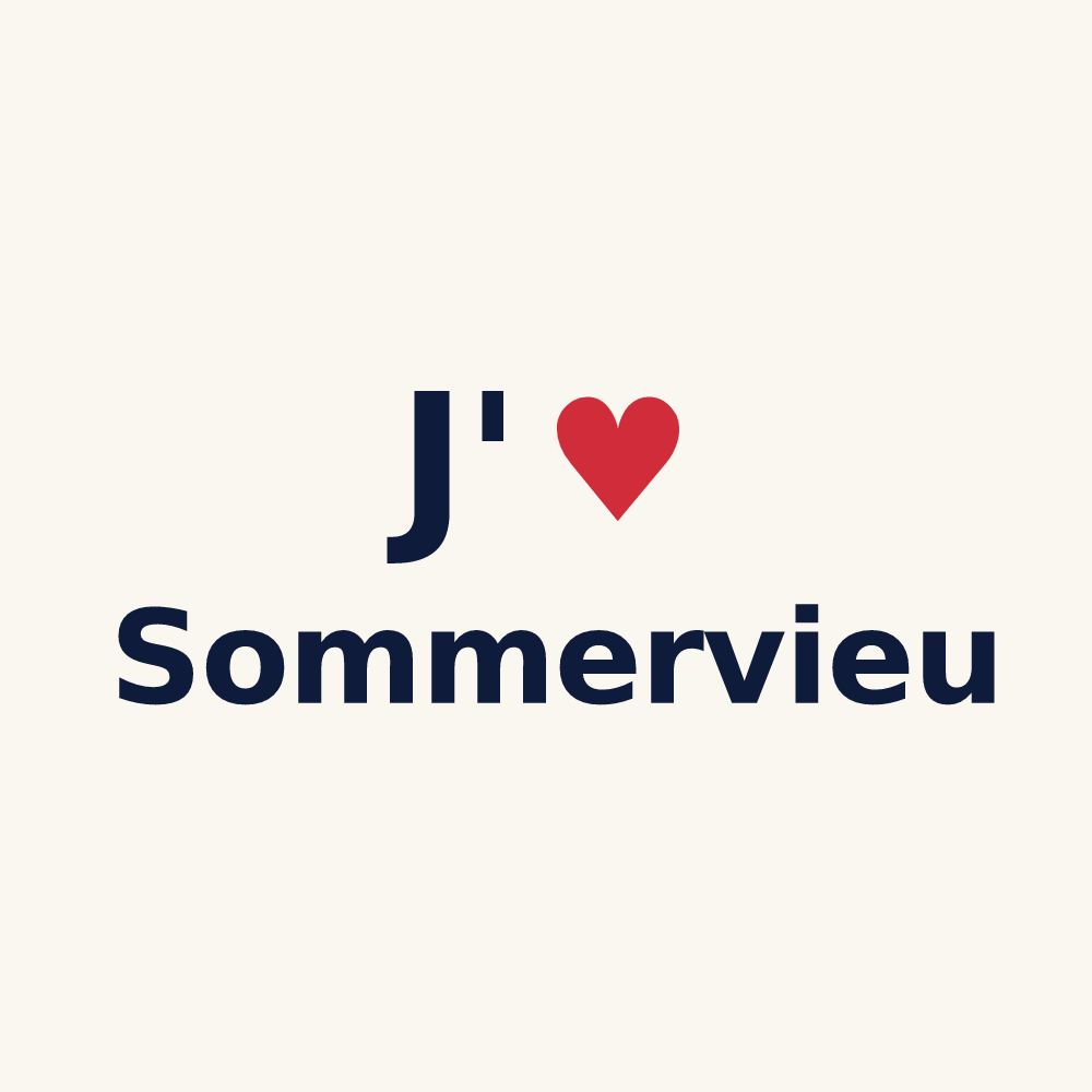 Tasse personnalisée Sommervieu — design J'aime Sommervieu