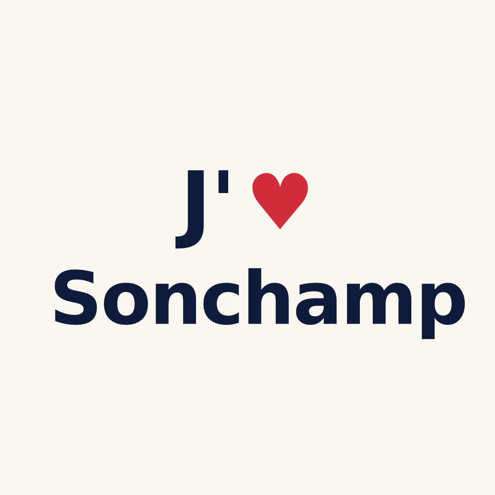 Tasse personnalisée Sonchamp — design J'aime Sonchamp