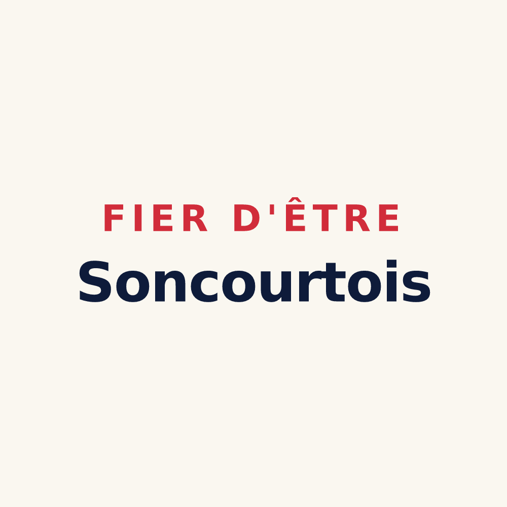 Tasse « Fier d'être Soncourtois » — design pour Soncourt-sur-Marne