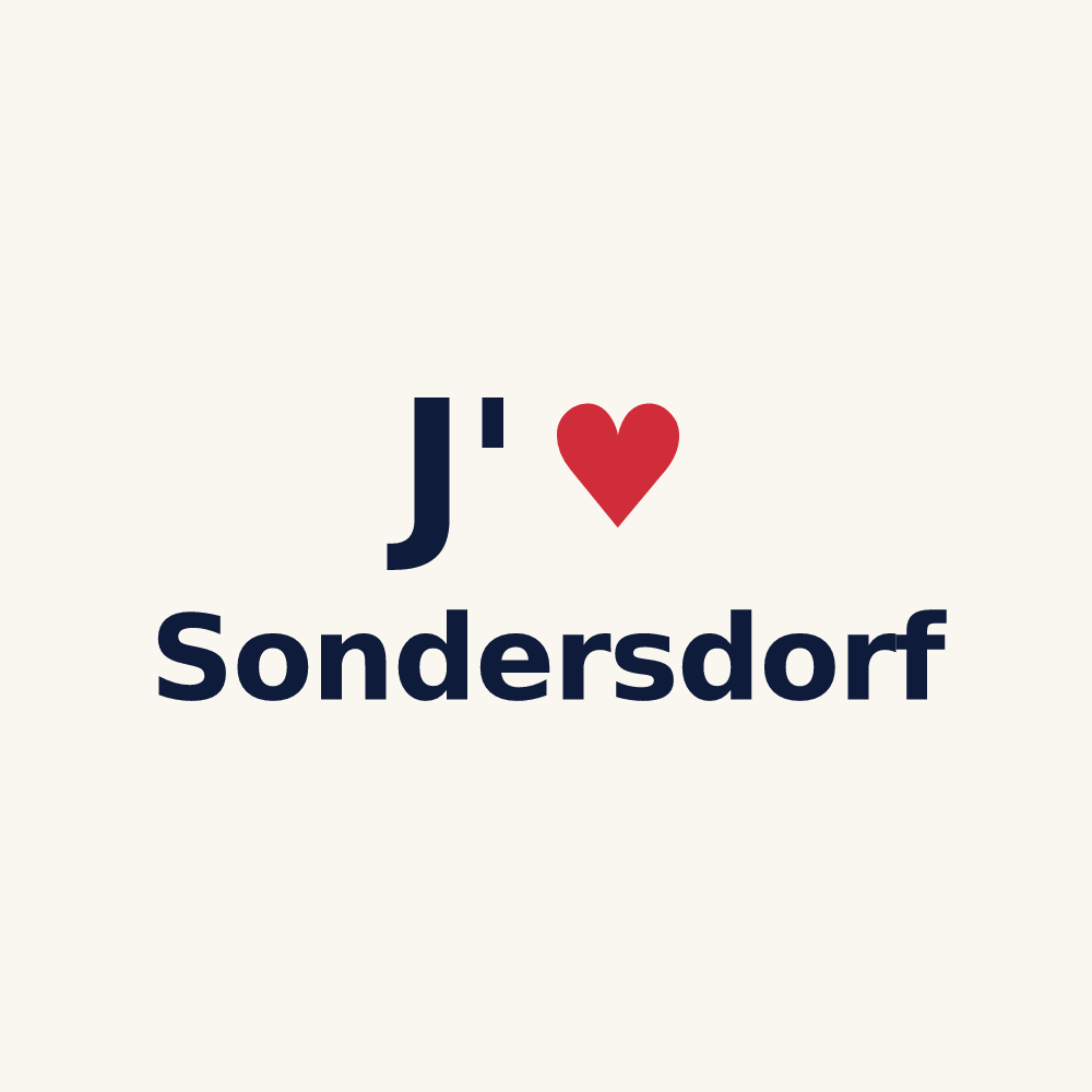 Tasse personnalisée Sondersdorf — design J'aime Sondersdorf