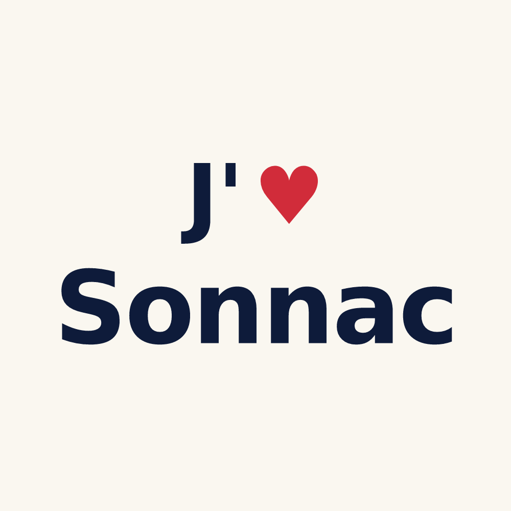 Tasse personnalisée Sonnac — design J'aime Sonnac