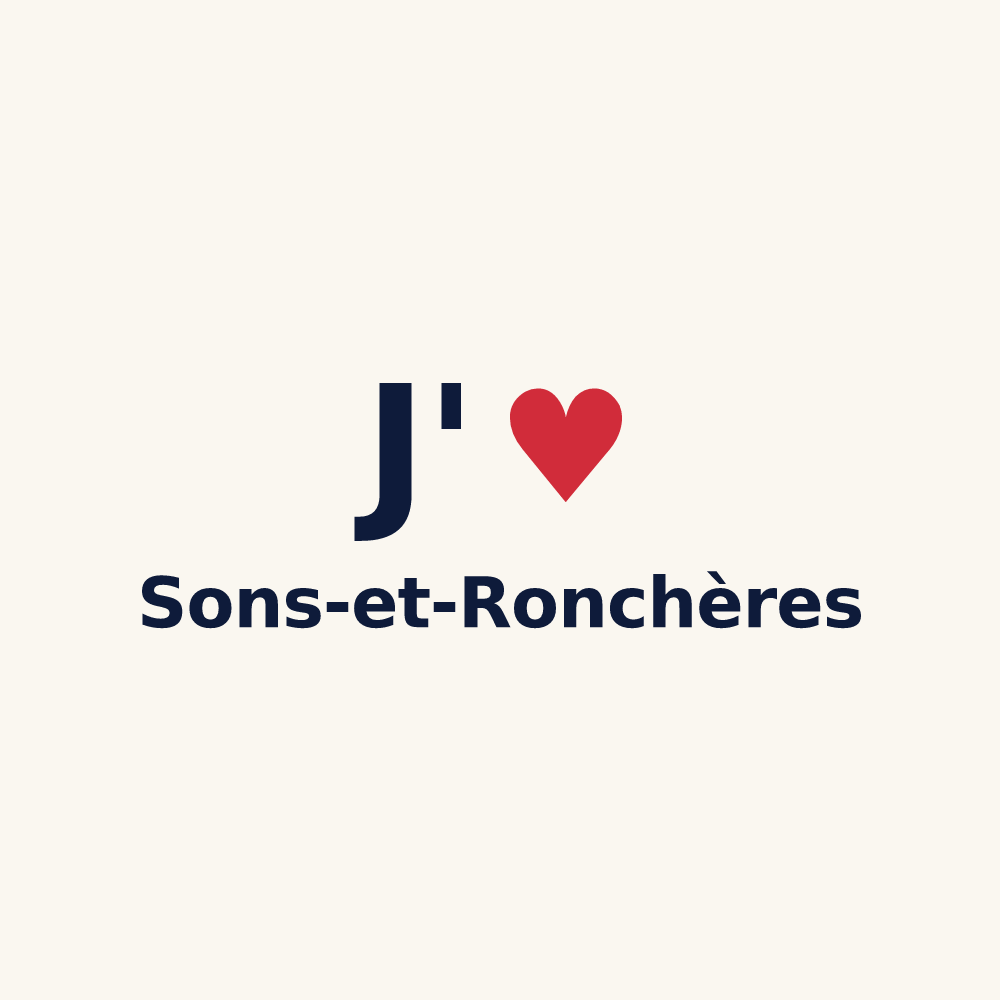 Tasse personnalisée Sons-et-Ronchères — design J'aime Sons-et-Ronchères
