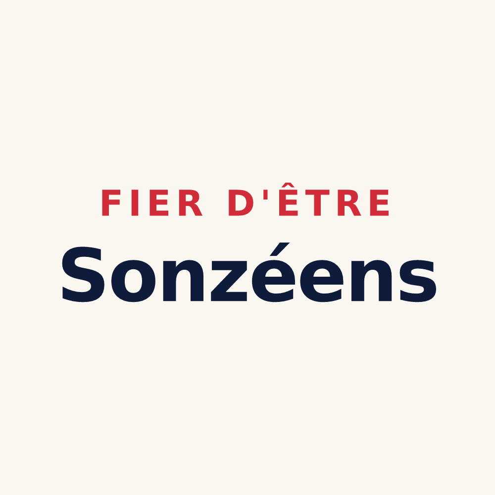 Tasse « Fier d'être Sonzéens » — design pour Sonzay