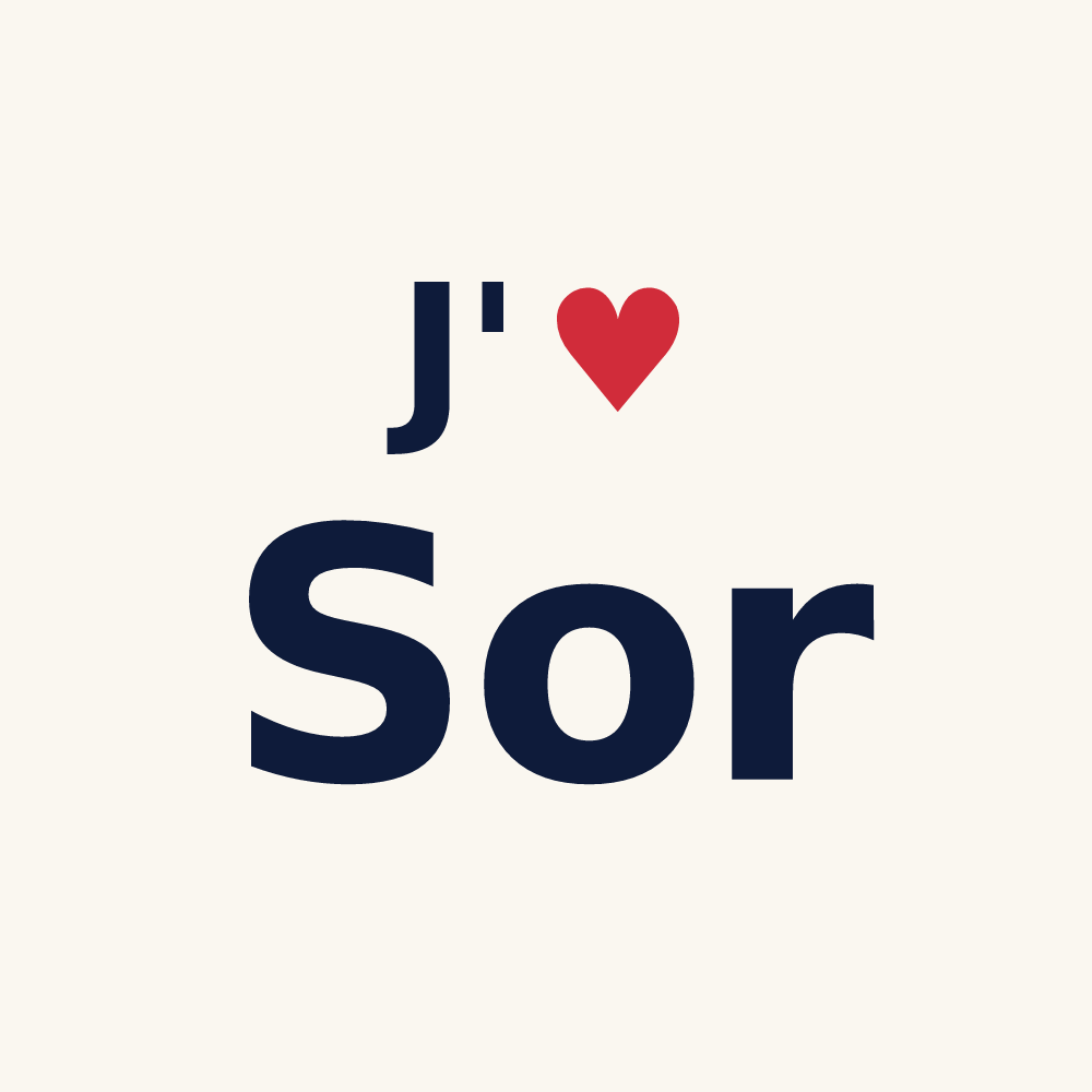 Tasse personnalisée Sor — design J'aime Sor