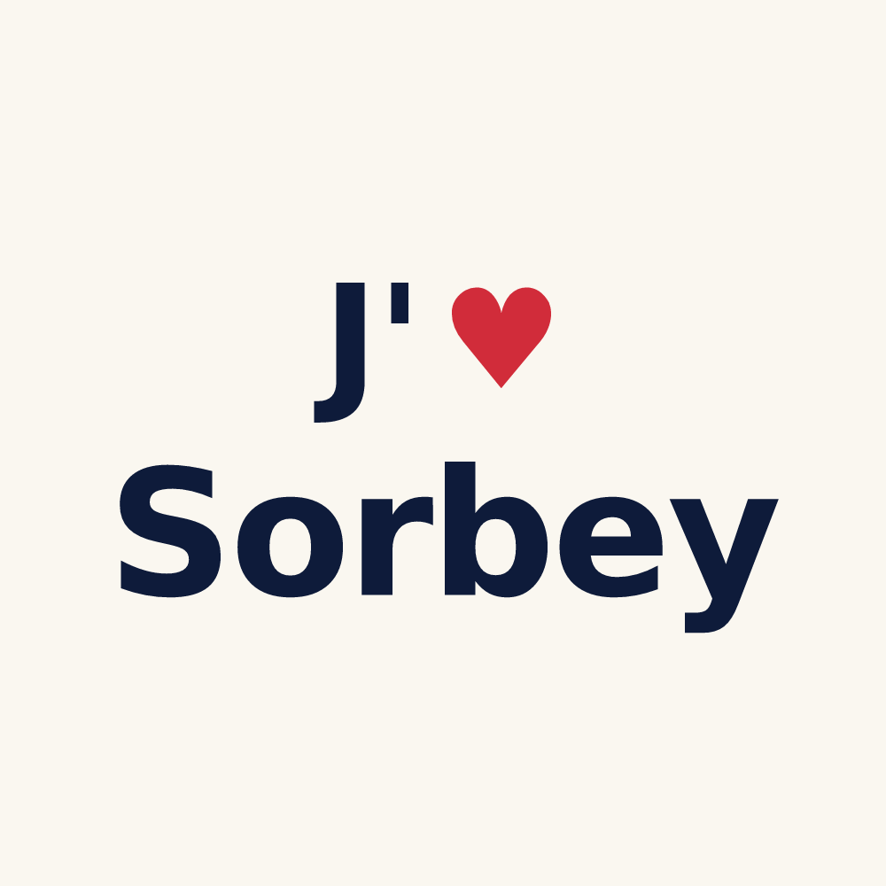 Tasse personnalisée Sorbey — design J'aime Sorbey