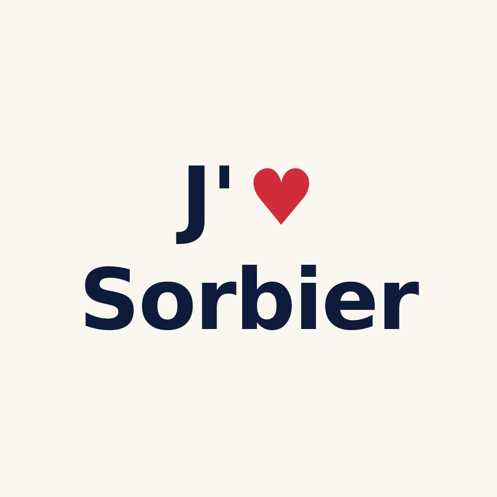 Tasse personnalisée Sorbier — design J'aime Sorbier