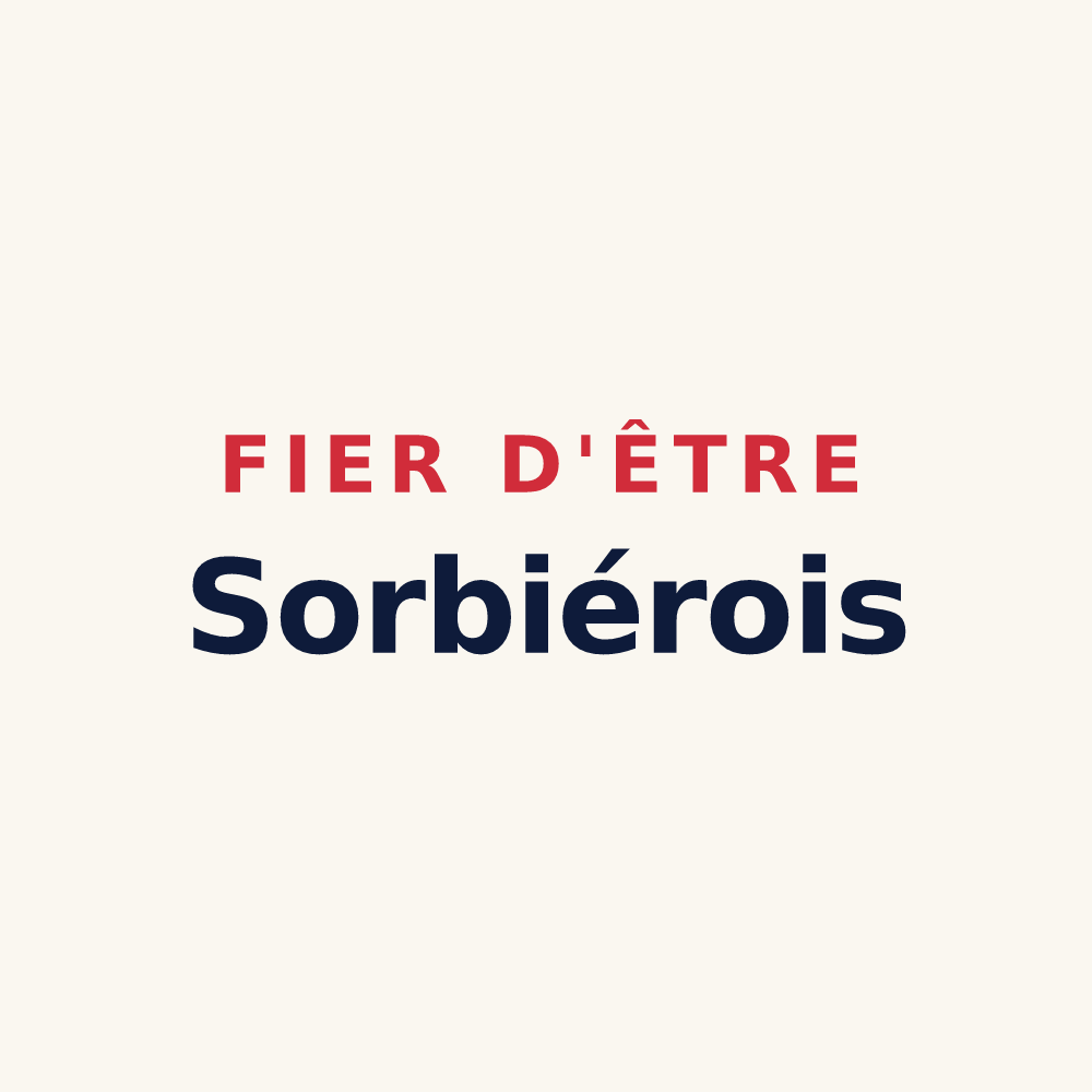 Tasse « Fier d'être Sorbiérois » — design pour Sorbier