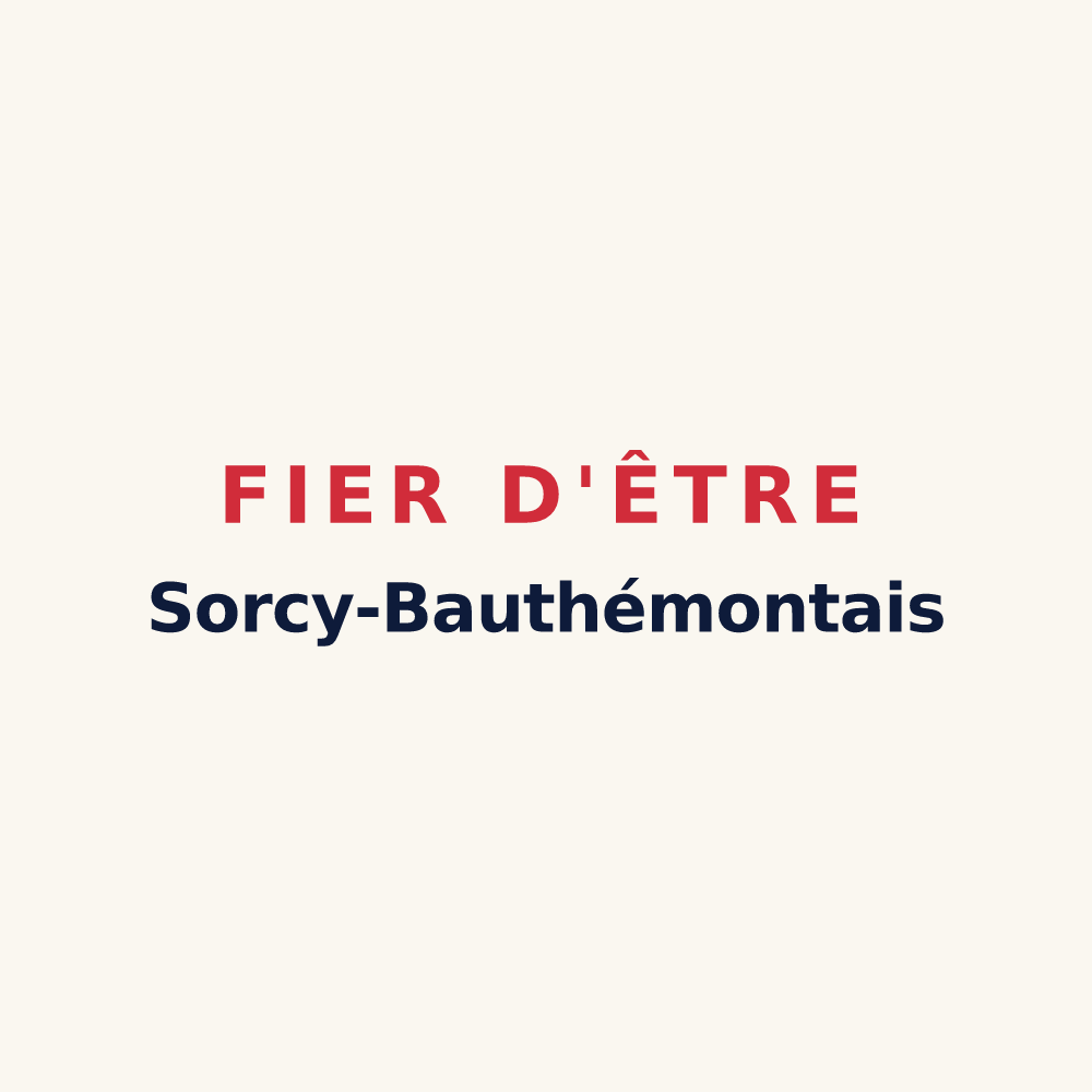 Tasse « Fier d'être Sorcy-Bauthémontais » — design pour Sorcy-Bauthémont