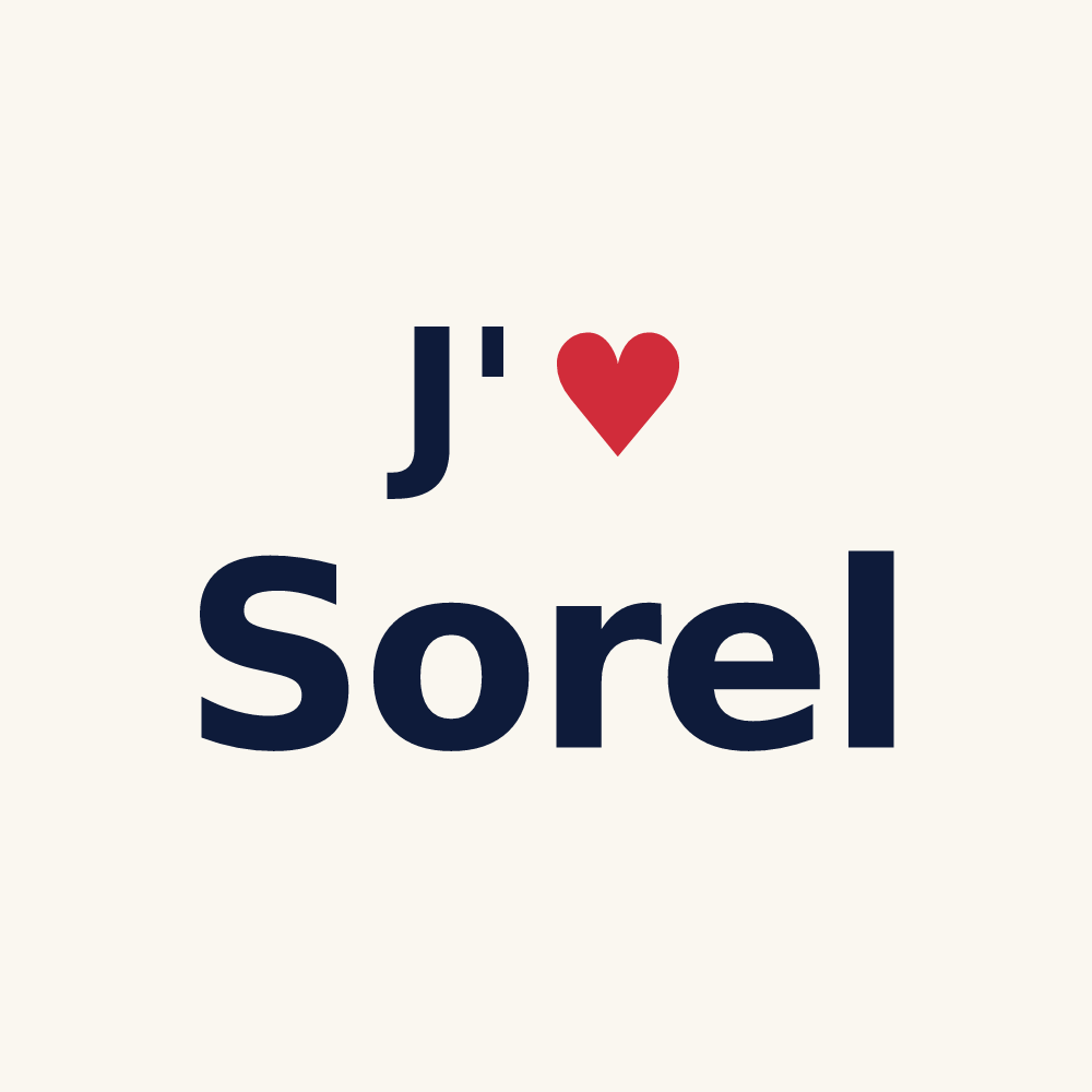 Tasse personnalisée Sorel — design J'aime Sorel