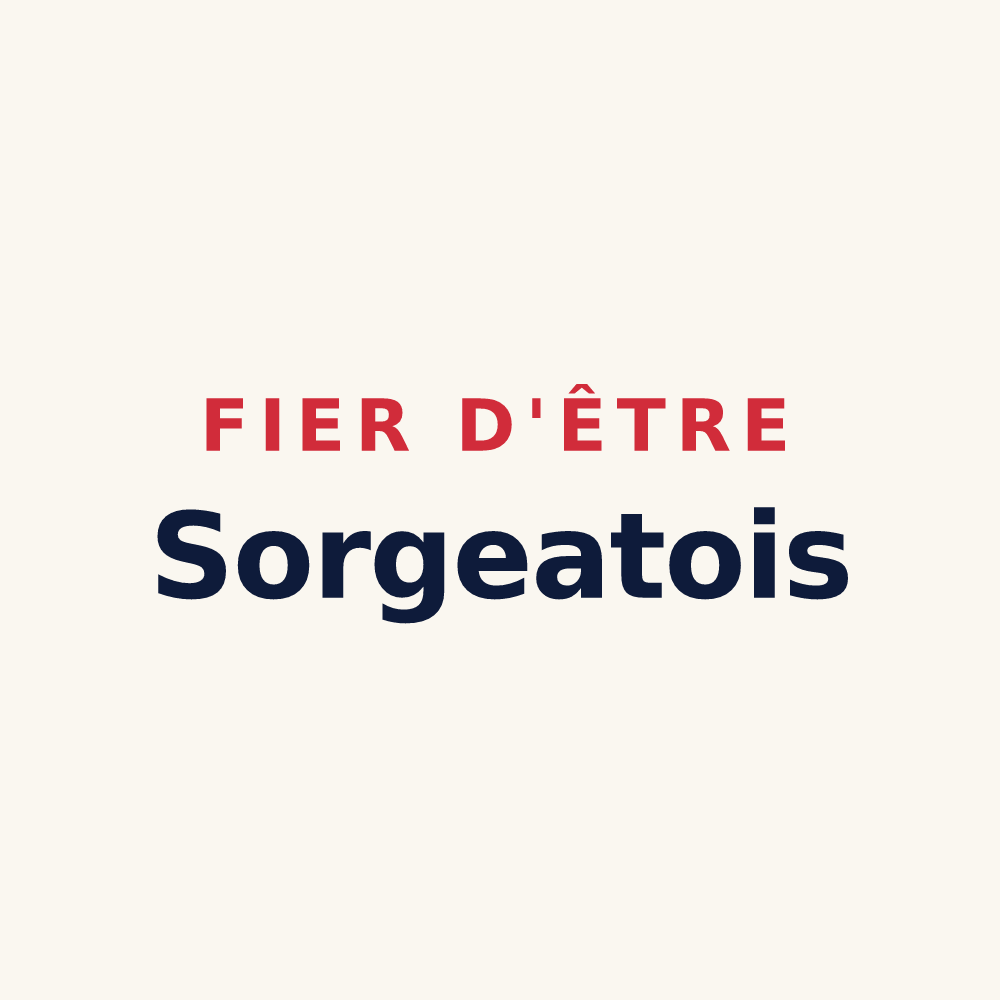 Tasse « Fier d'être Sorgeatois » — design pour Sorgeat