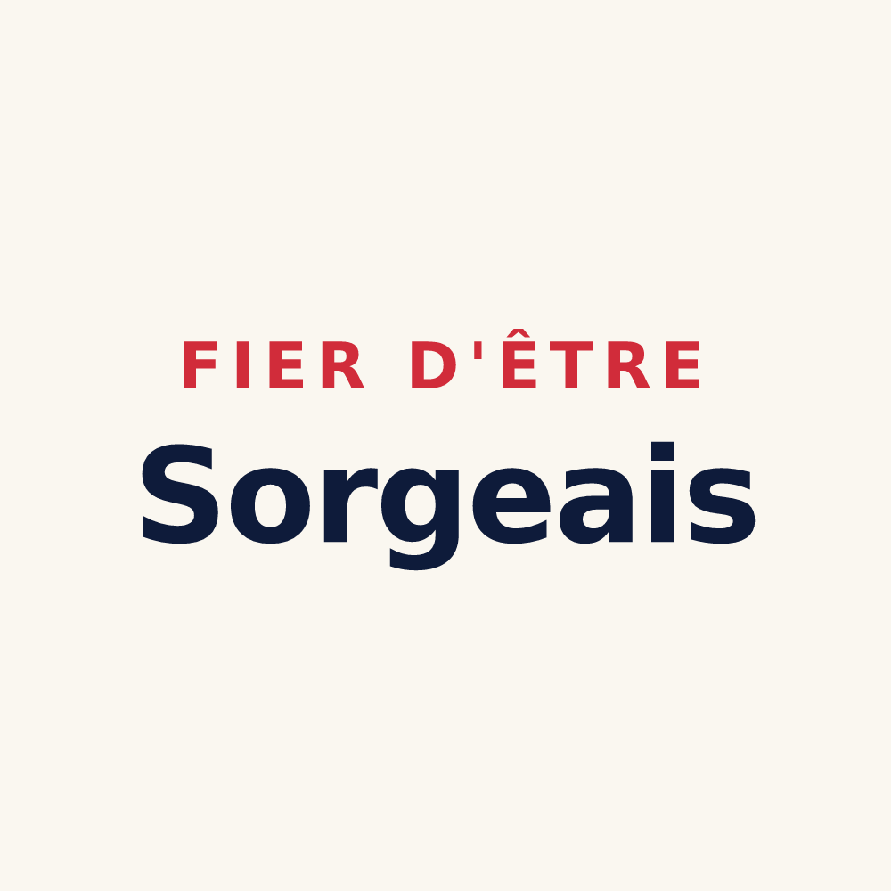 Tasse « Fier d'être Sorgeais » — design pour Sorges et Ligueux en Périgord