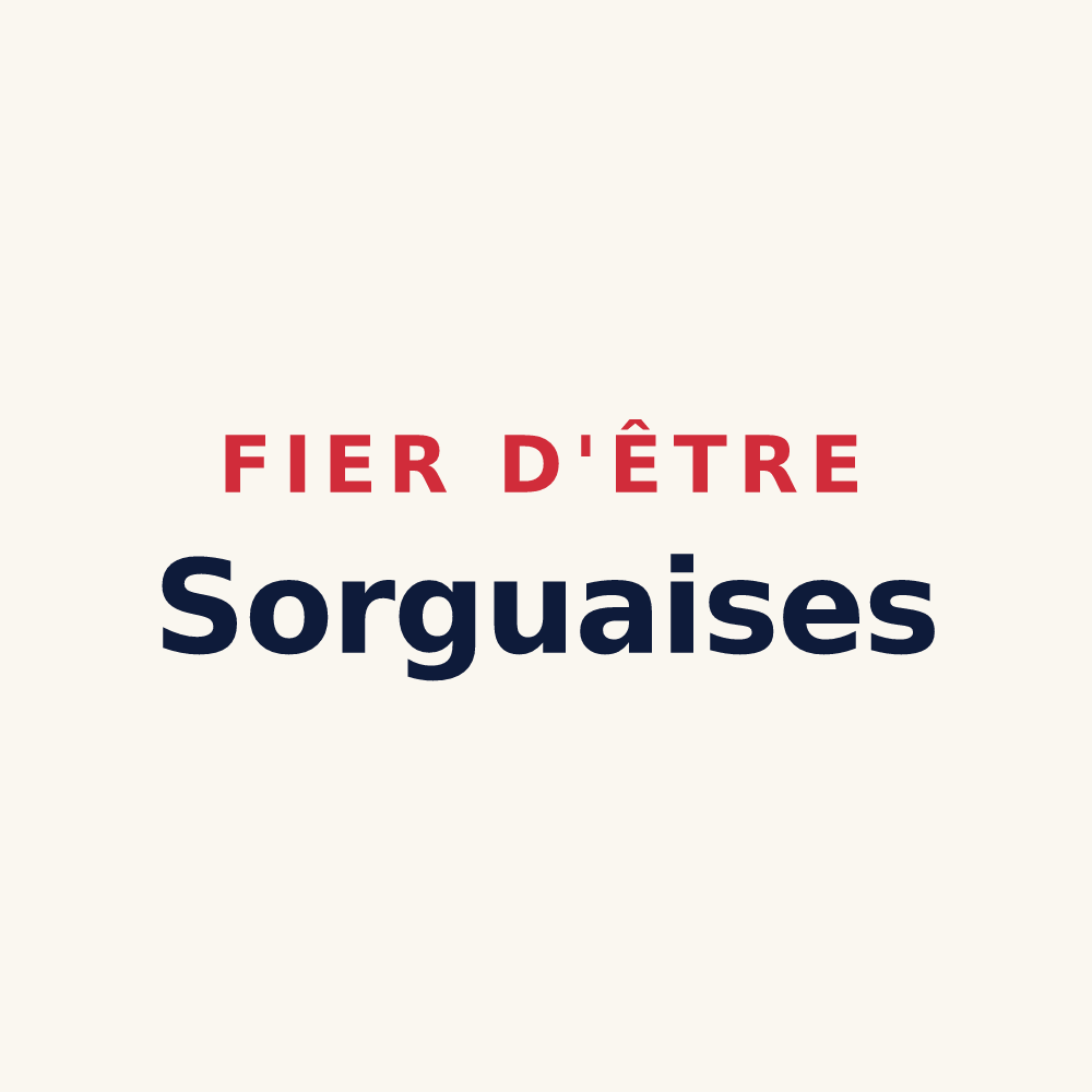 Tasse « Fier d'être Sorguaises » — design pour Sorgues
