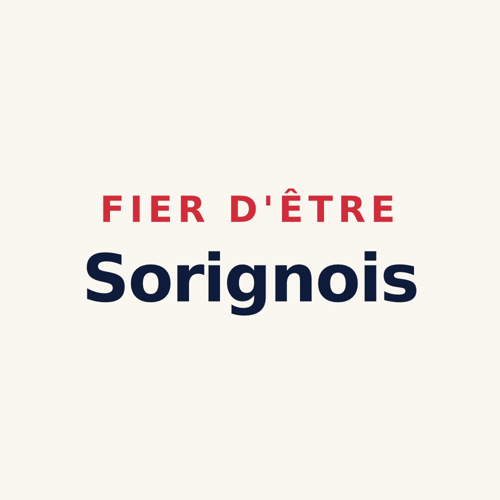 Tasse « Fier d'être Sorignois » — design pour Sorigny