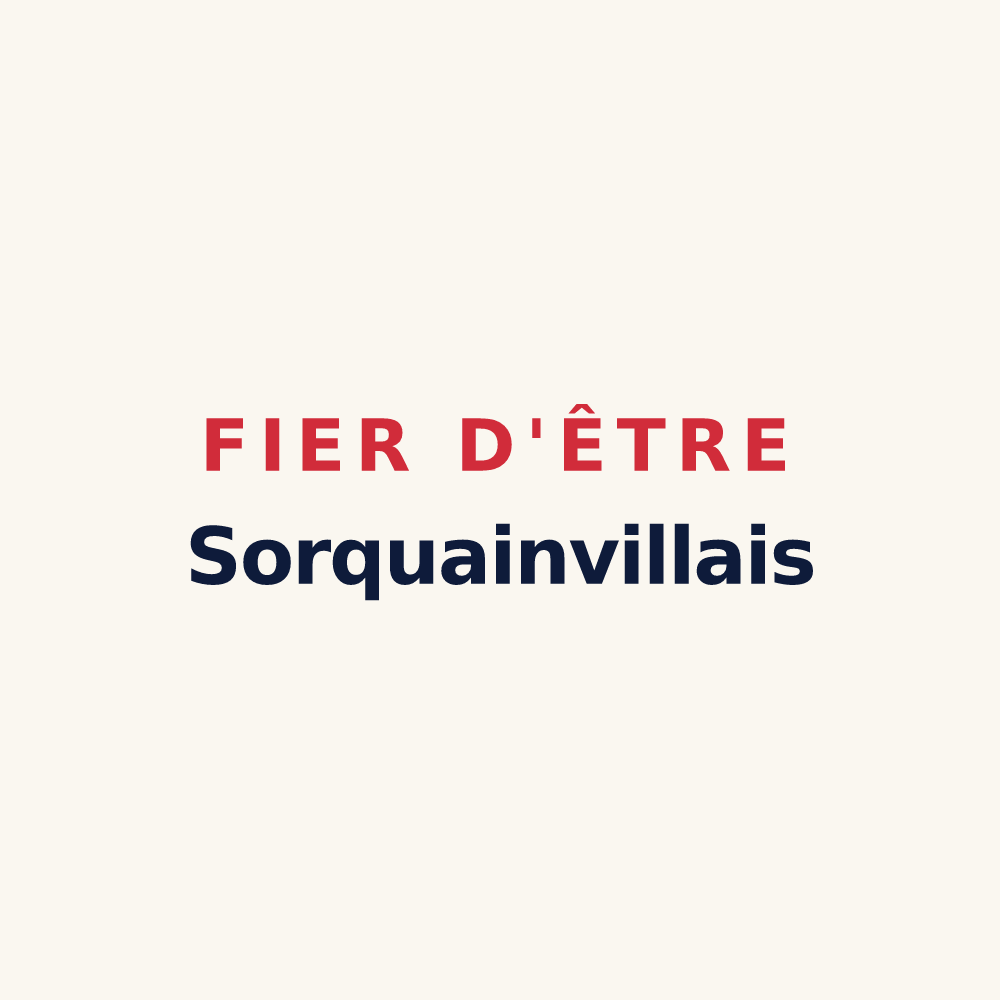 Tasse « Fier d'être Sorquainvillais » — design pour Sorquainville