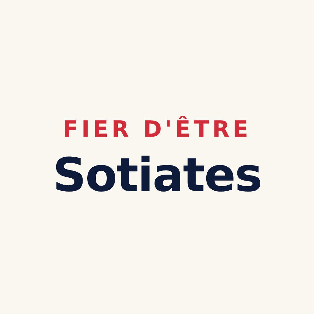 Tasse « Fier d'être Sotiates » — design pour Sos