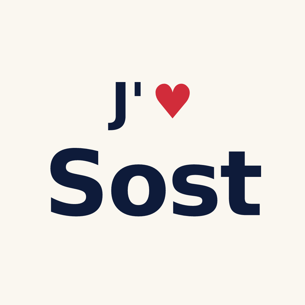 Tasse personnalisée Sost — design J'aime Sost