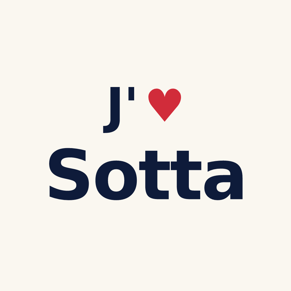 Tasse personnalisée Sotta — design J'aime Sotta