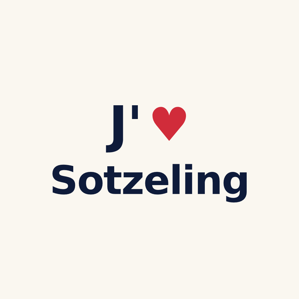 Tasse personnalisée Sotzeling — design J'aime Sotzeling