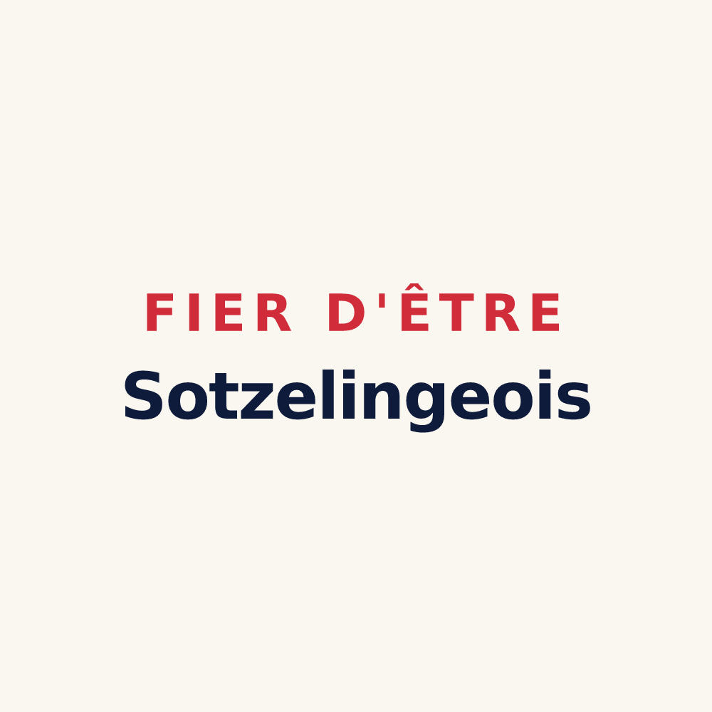 Tasse « Fier d'être Sotzelingeois » — design pour Sotzeling