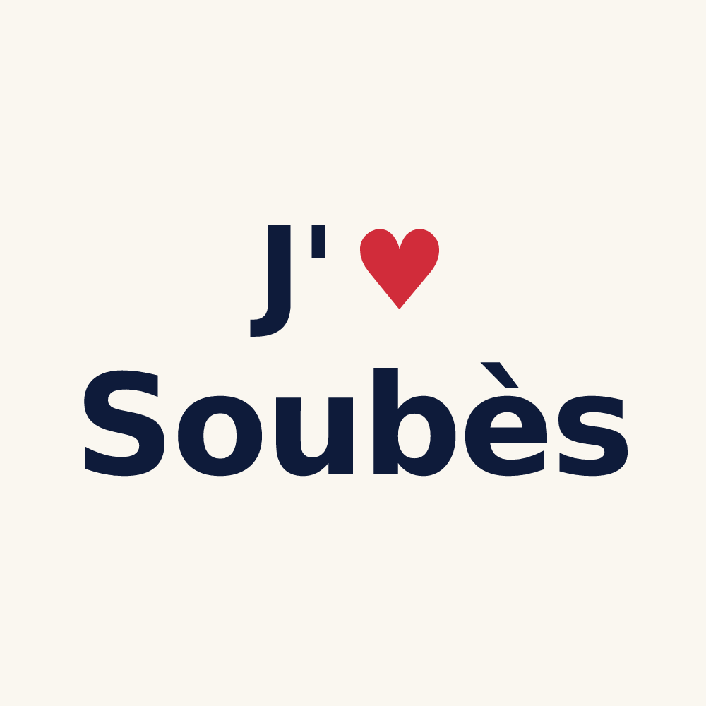 Tasse personnalisée Soubès — design J'aime Soubès