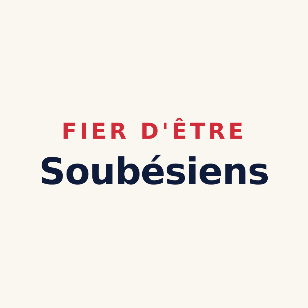 Tasse « Fier d'être Soubésiens » — design pour Soubès