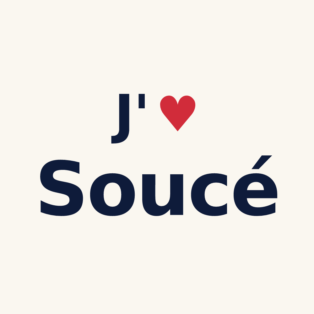 Tasse personnalisée Soucé — design J'aime Soucé
