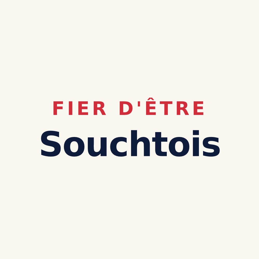 Tasse « Fier d'être Souchtois » — design pour Soucht