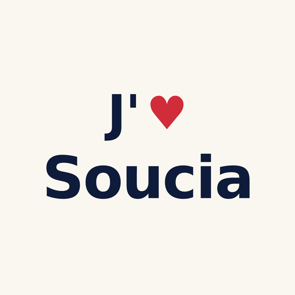 Tasse personnalisée Soucia — design J'aime Soucia