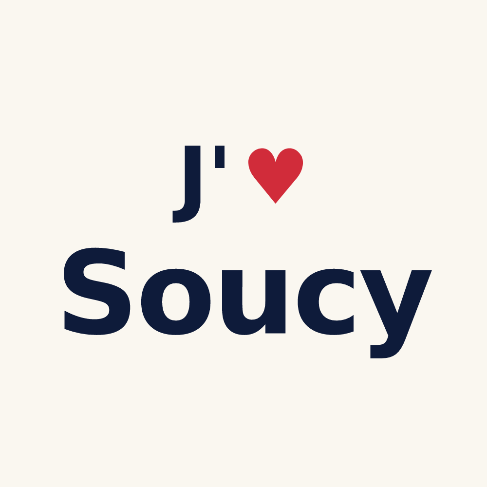 Tasse personnalisée Soucy — design J'aime Soucy