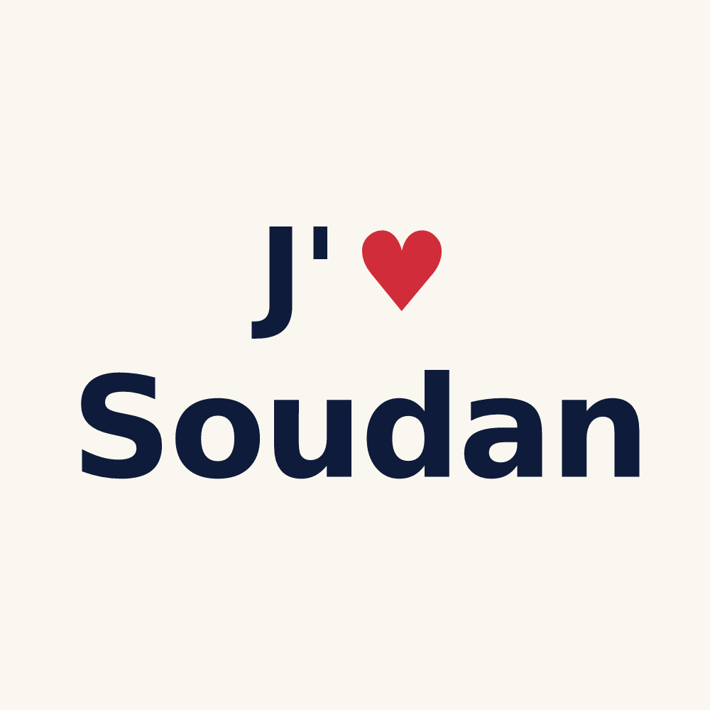 Tasse personnalisée Soudan — design J'aime Soudan