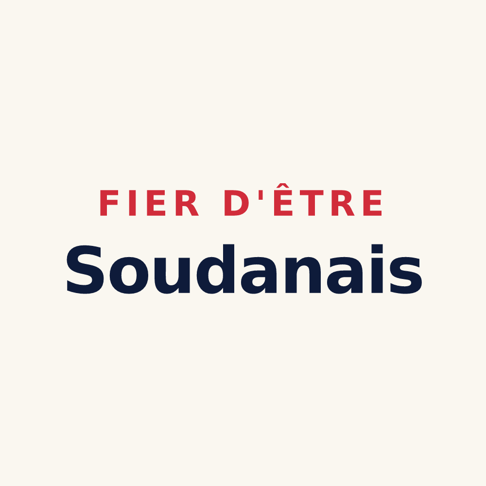 Tasse « Fier d'être Soudanais » — design pour Soudan