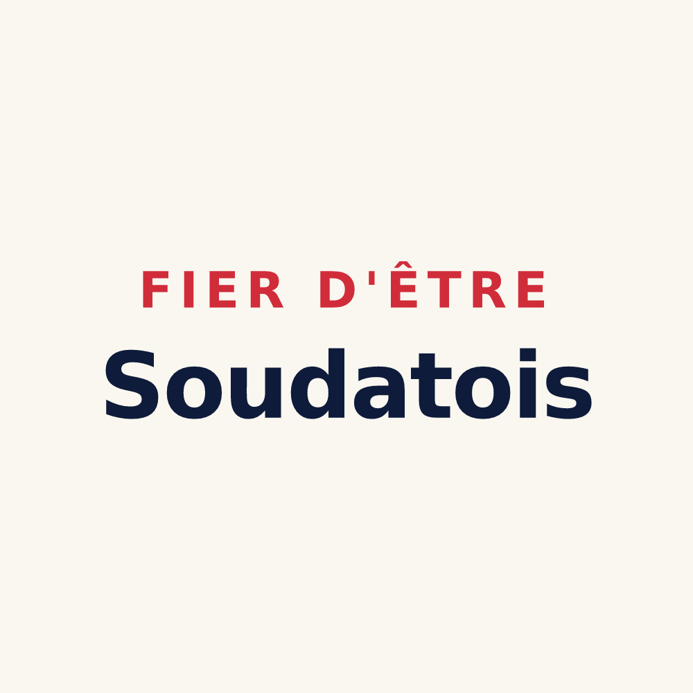 Tasse « Fier d'être Soudatois » — design pour Soudat