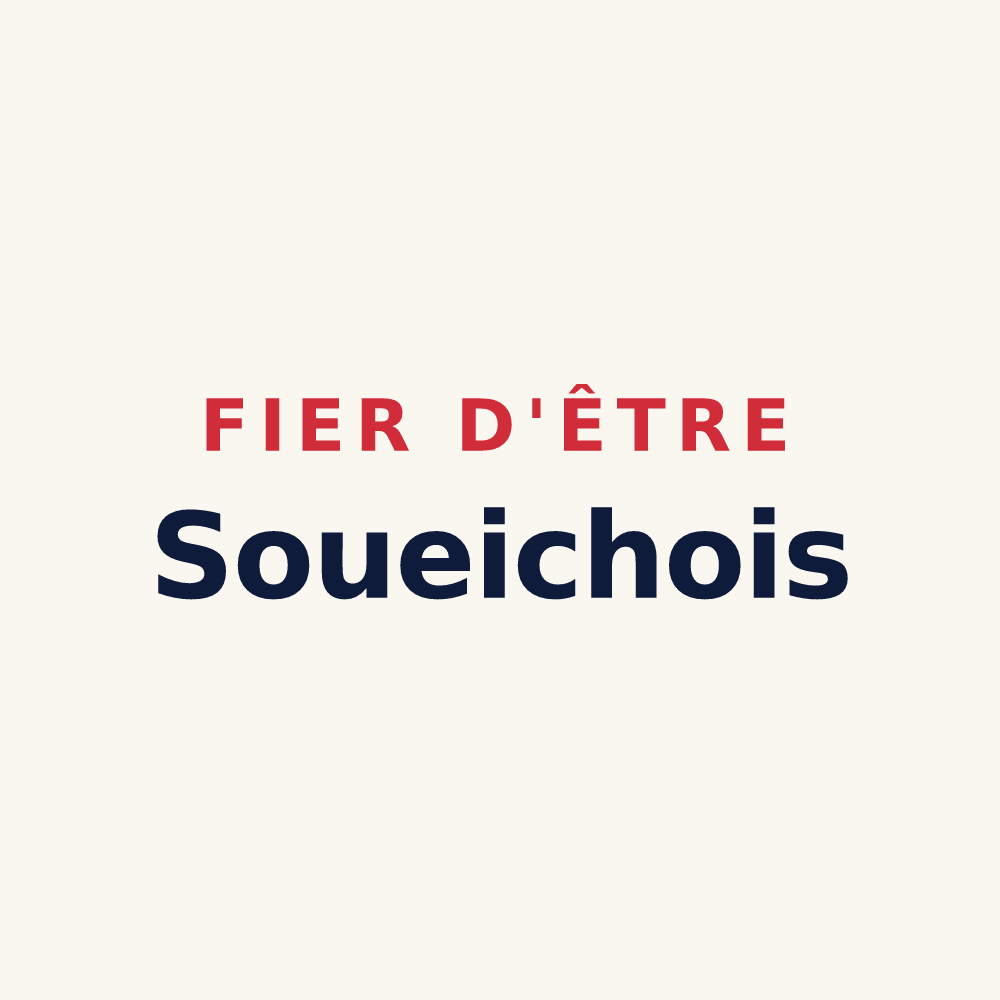 Tasse « Fier d'être Soueichois » — design pour Soueich