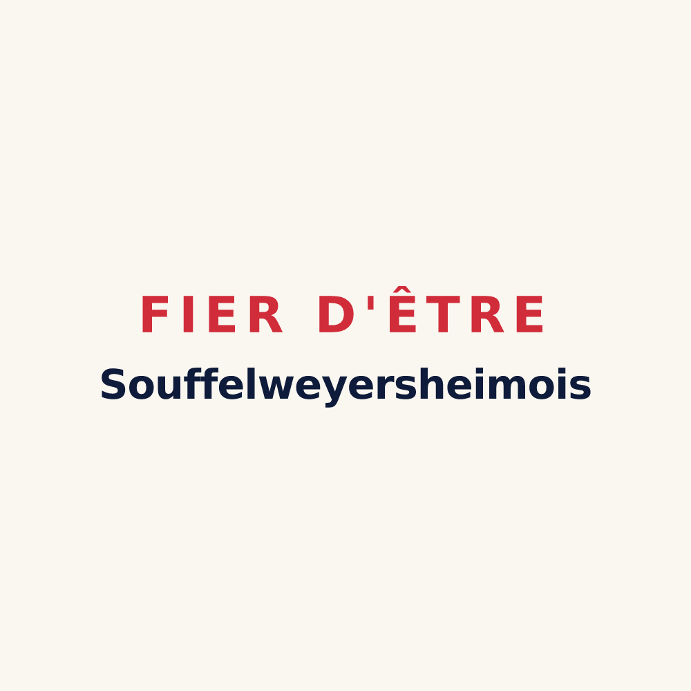 Tasse « Fier d'être Souffelweyersheimois » — design pour Souffelweyersheim