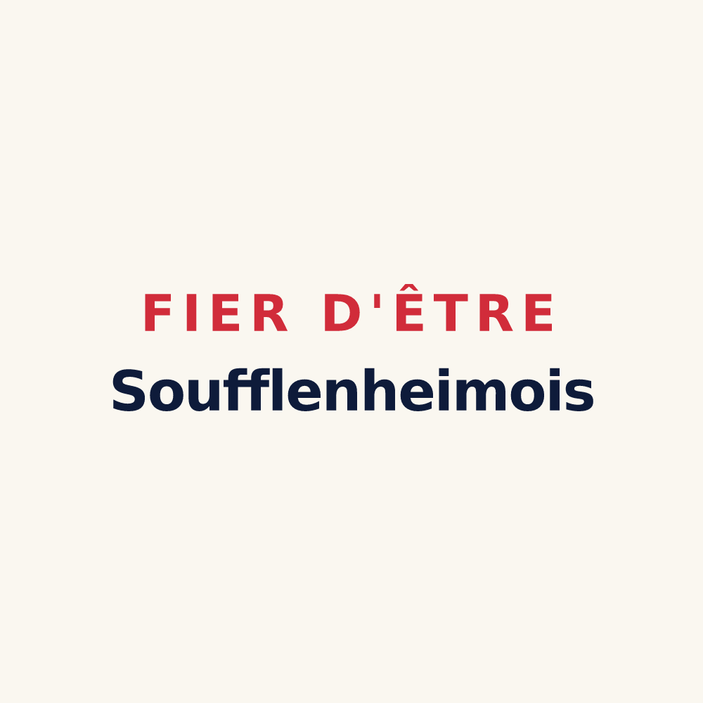 Tasse « Fier d'être Soufflenheimois » — design pour Soufflenheim
