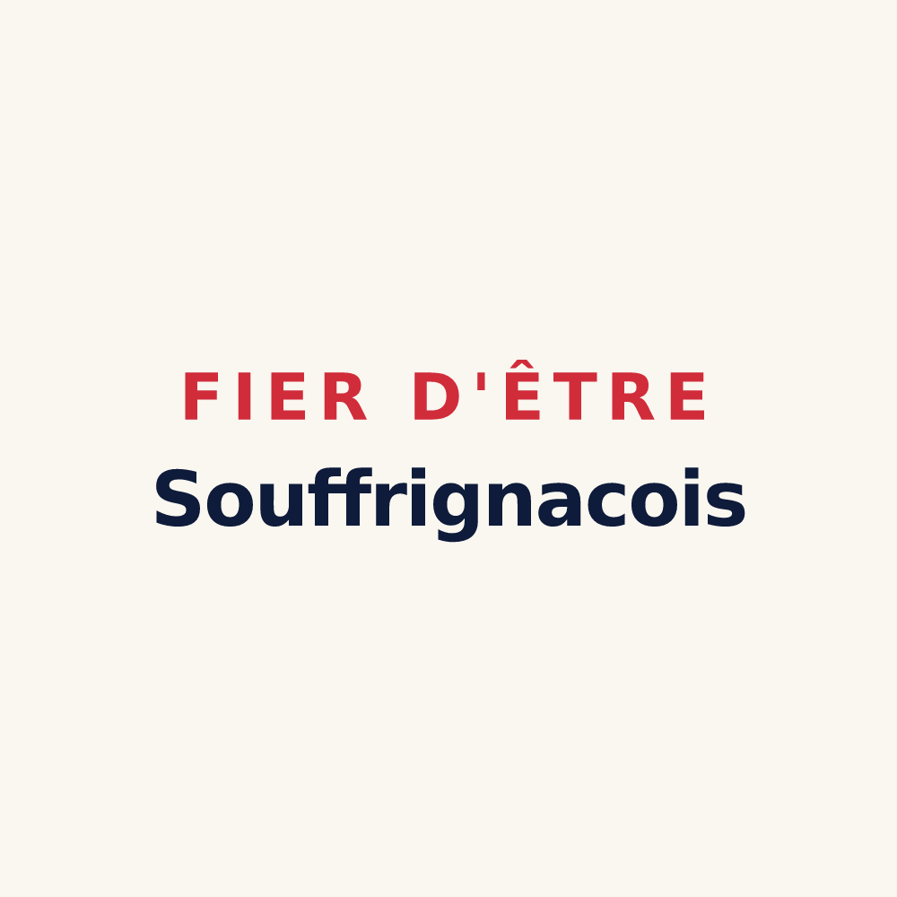 Tasse « Fier d'être Souffrignacois » — design pour Souffrignac