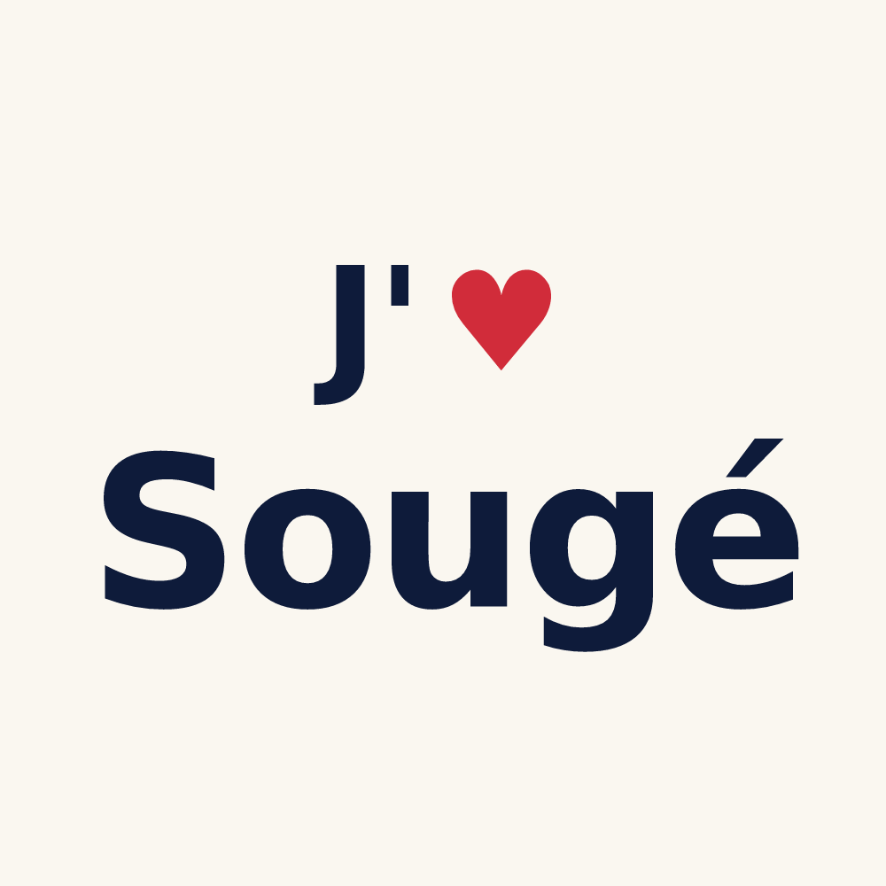 Tasse personnalisée Sougé — design J'aime Sougé