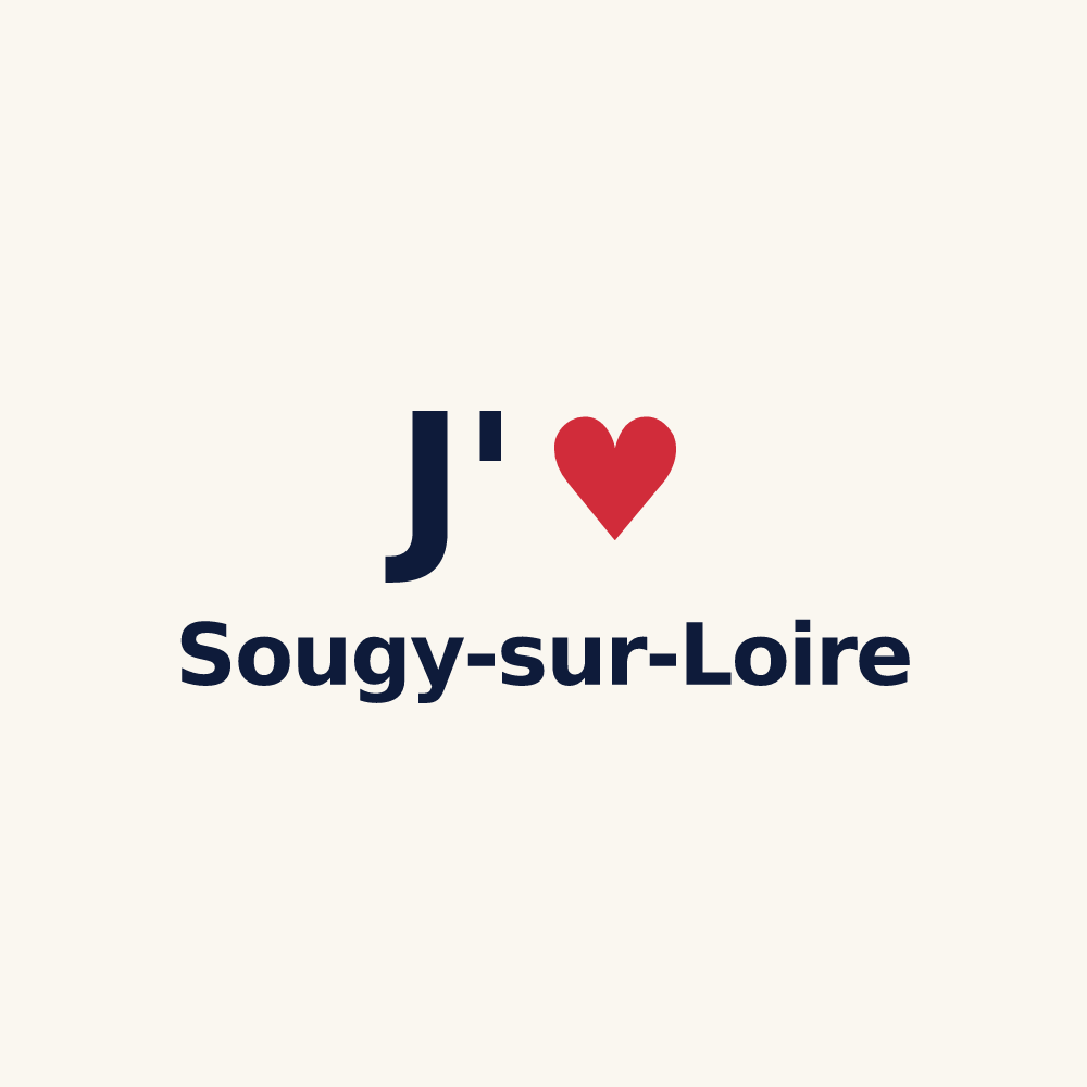 Tasse personnalisée Sougy-sur-Loire — design J'aime Sougy-sur-Loire