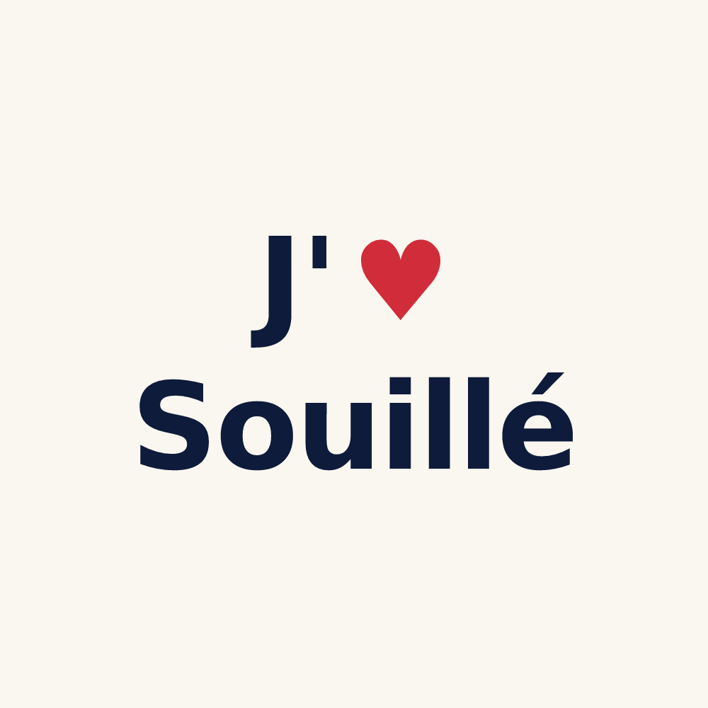 Tasse personnalisée Souillé — design J'aime Souillé