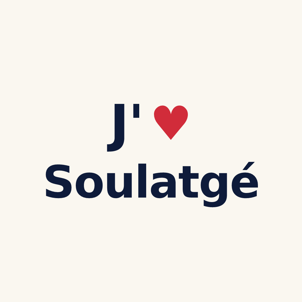 Tasse personnalisée Soulatgé — design J'aime Soulatgé